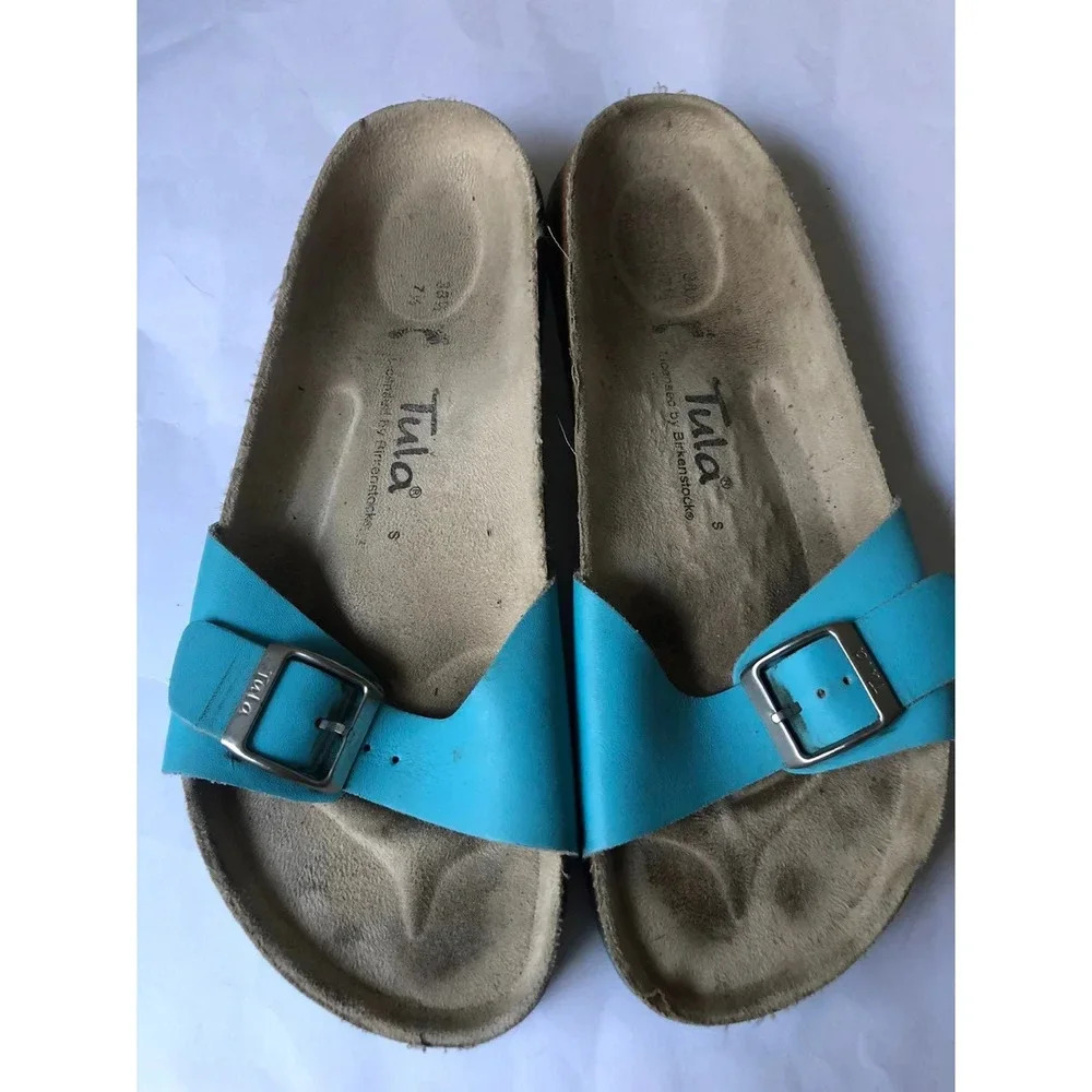 Tula Licensed by Birkenstock Blue Slide Sandals